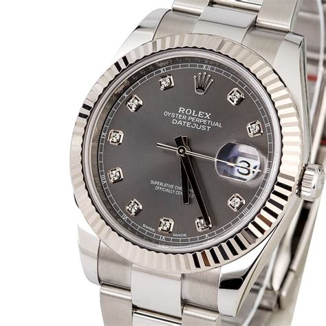 rolex datejust 2 rhodium